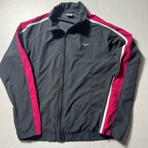 Women's running Jacket NIKE size LARGE 12 - 14 blue long sleeve coat